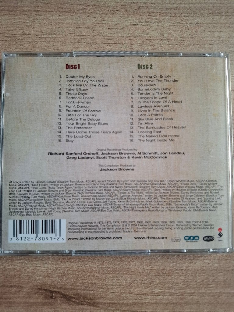 The very best of - Jackson Browne (2CD), Inclusief boekje, Pop, Ophalen of Verzenden, Zo goed als nieuw