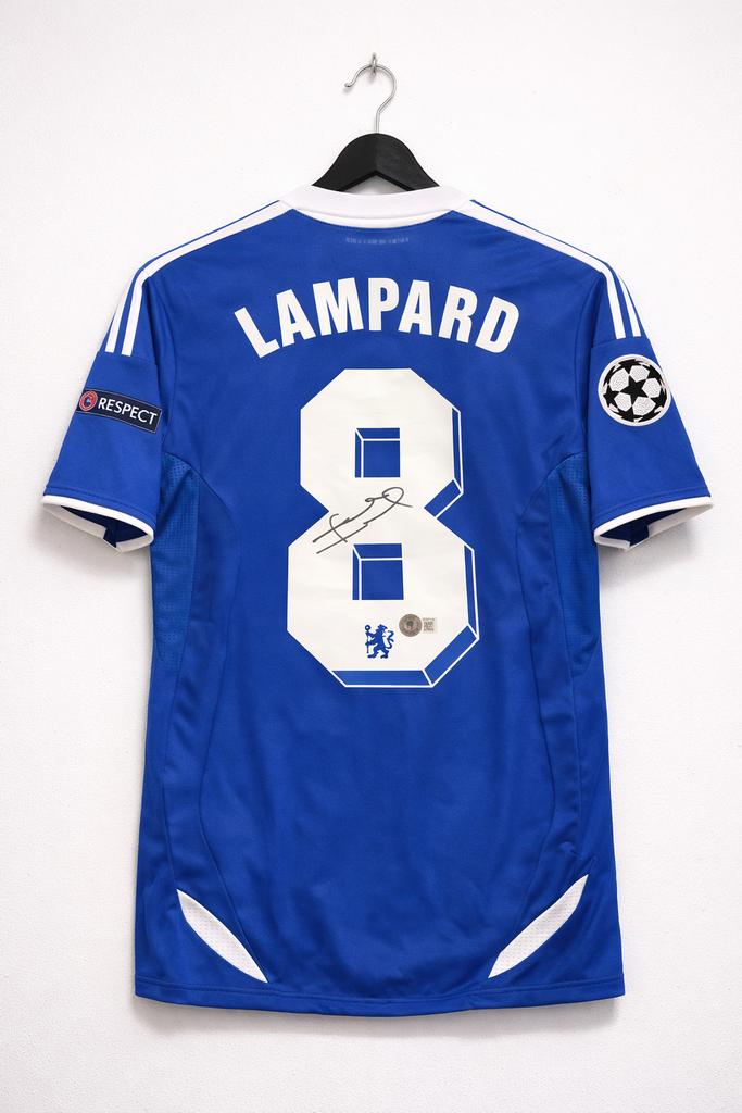 Gesigneerd Lampard Chelsea shirt #8 - Beckett COA, Ophalen of Verzenden, Nieuw, Buitenlandse clubs, Shirt