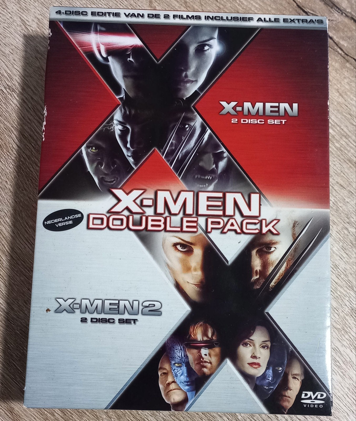 X-Men Double Pack - X-Men 1.5 & X-Men 2 (4-Disc DVD Set), Cd's en Dvd's, Nederlands, Actie, Ophalen of Verzenden, Inclusief doosje