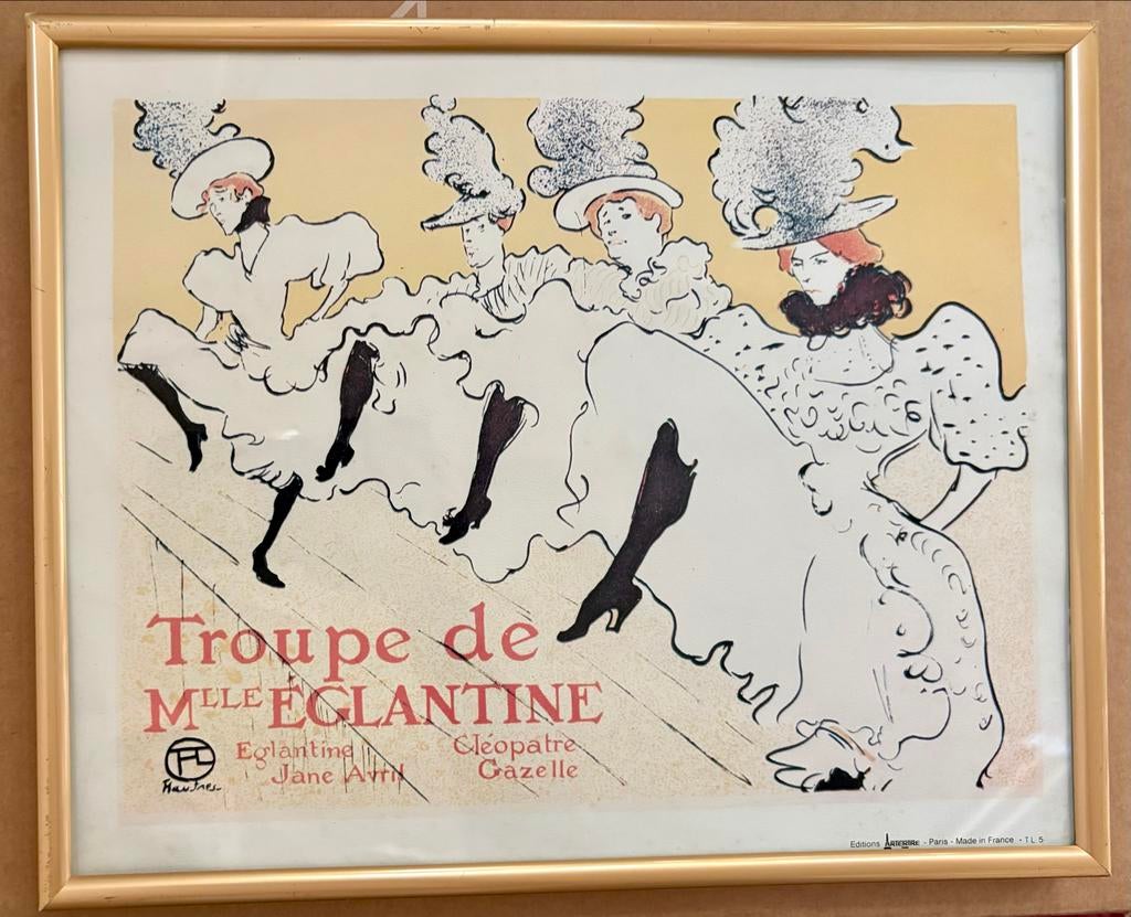 Fotolijst incl. Poster - Mademoiselle Eglantine's Troupe, Ophalen of Verzenden, Zo goed als nieuw, Foto of Poster, Oorspronkelijke maker