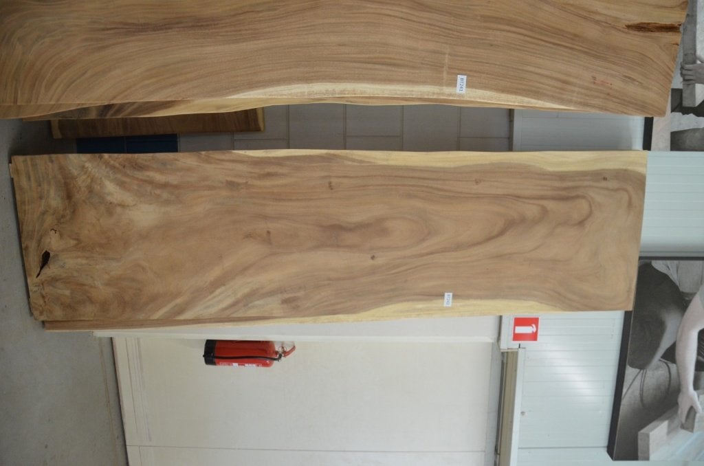 Boomstamtafel 300 cm suar -BT 242- 3 meter boomstamtafel, Huis en Inrichting, Metaal, Rechthoekig, Nieuw, 200 cm of meer