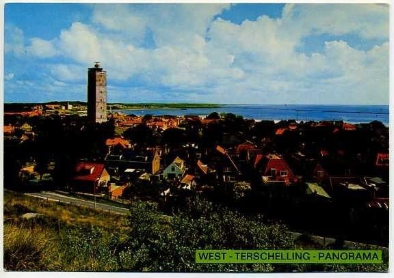 West-Terschelling - Panorama, Ophalen of Verzenden, 1980 tot heden, Gelopen, Waddeneilanden