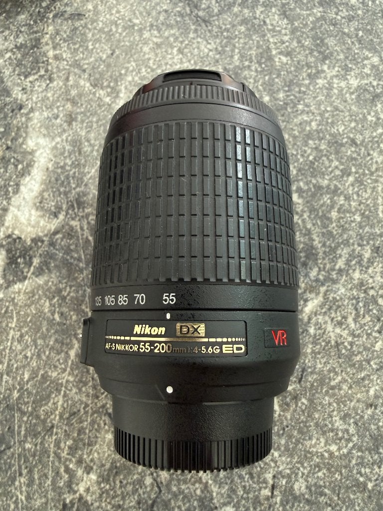 Nikon AF-S DX NIKKOR 55-200mm f/4-5.6G ED VR, Audio, Tv en Foto, Fotografie | Lenzen en Objectieven, Ophalen, Gebruikt, Handmatige focus