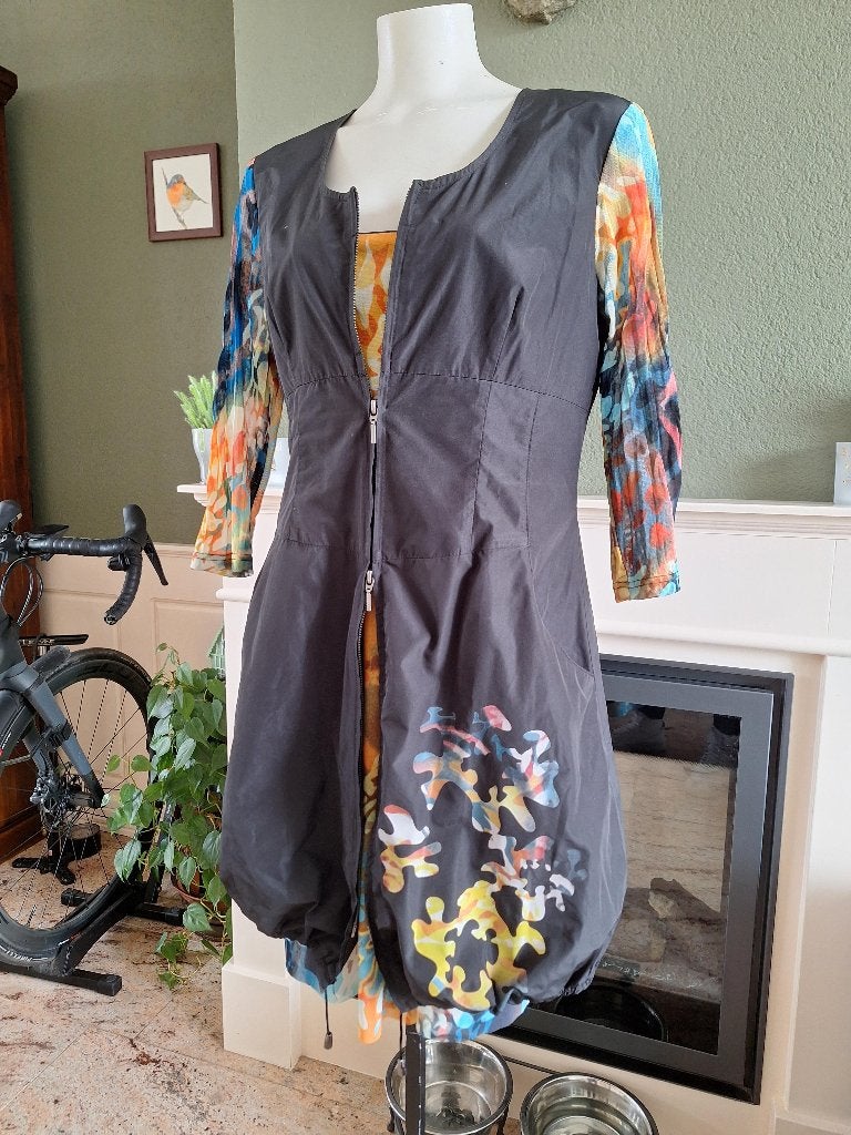 Joseph Ribkoff 2 delen look in 1 jurk M 38, Maat 38/40 (M), Verzenden, Zwart, Joseph Ribkoff