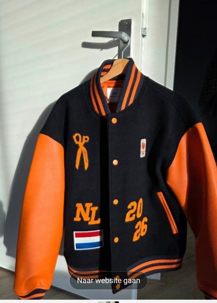 Olympische Jas, Maat 52/54 (L), Oranje, Ophalen of Verzenden, Zo goed als nieuw