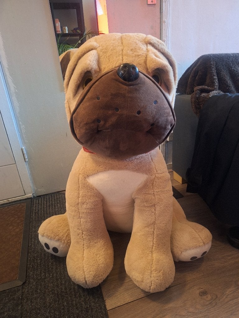 Schattige reuzen knuffelpup, Overige karakters, Beige, Groot (groter dan 80 cm), Wasbaar