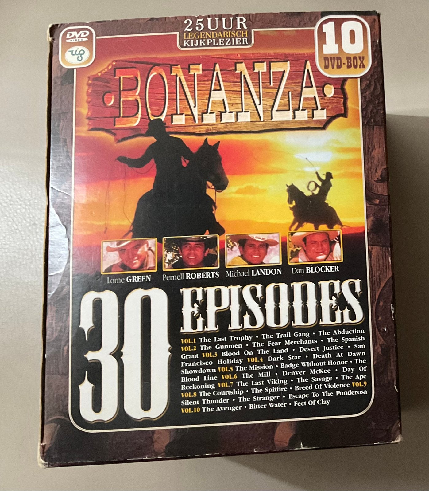 Bonanza DVD Boxset - 30 Episodes - 25 Uur Kijkplezier, Alle leeftijden, Ophalen of Verzenden, Zo goed als nieuw