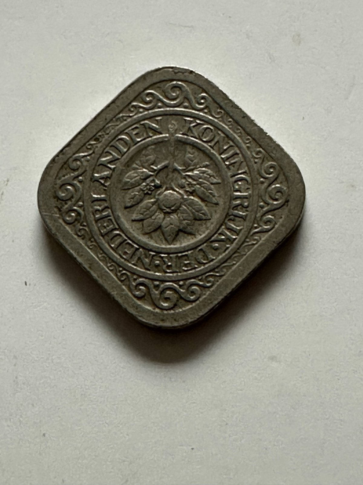 Zeldzame Misslag! Vierkante Stuiver 5 Cent 1914 (Wilhelmina), Ophalen of Verzenden, Koningin Wilhelmina, 5 cent, Losse munt