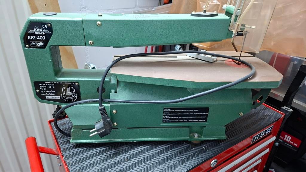 King Craft KFZ-400 Figuurzaag - 90W, Minder dan 30 mm, Gebruikt, Ophalen of Verzenden, Figuurzaag
