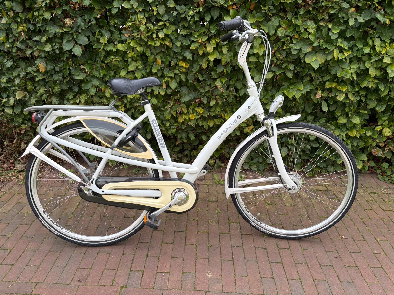 1e eigenaar Batavus Mambo Parelmoerwit Dames Fiets 28” 53H, Fietsen en Brommers, Ophalen, 53 tot 56 cm, Versnellingen, Batavus
