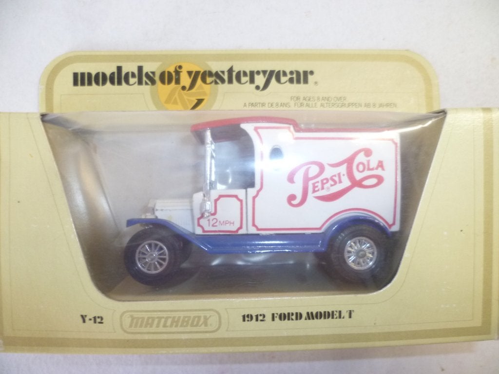 Matchbox Y12 Pepsi Cola 1912 Ford model T modelauto., Hobby en Vrije tijd, Ophalen of Verzenden, Nieuw, Auto, Matchbox