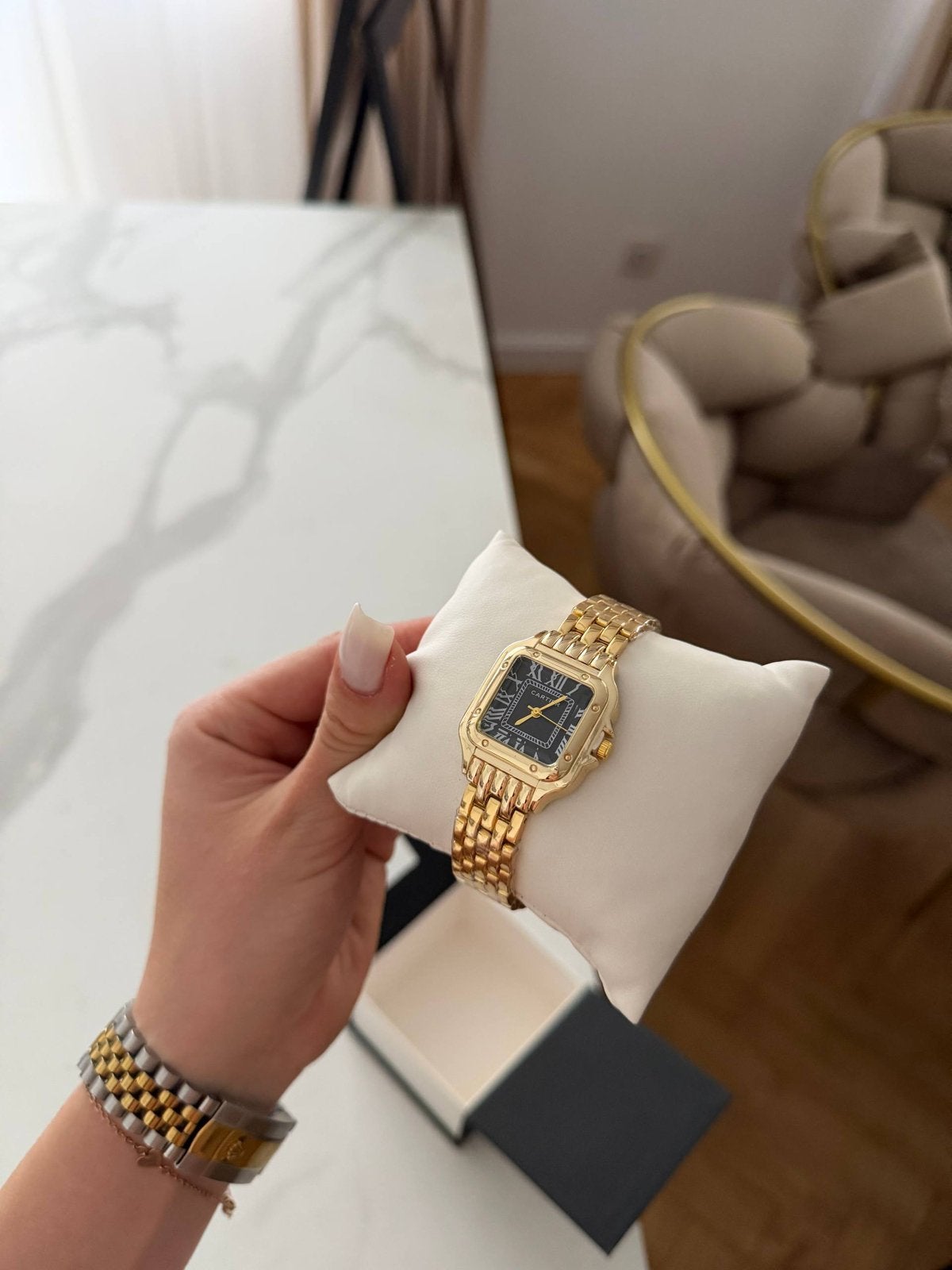 Cartier Panthère Horloge Dames, Staal, Polshorloge, Nieuw, Goud