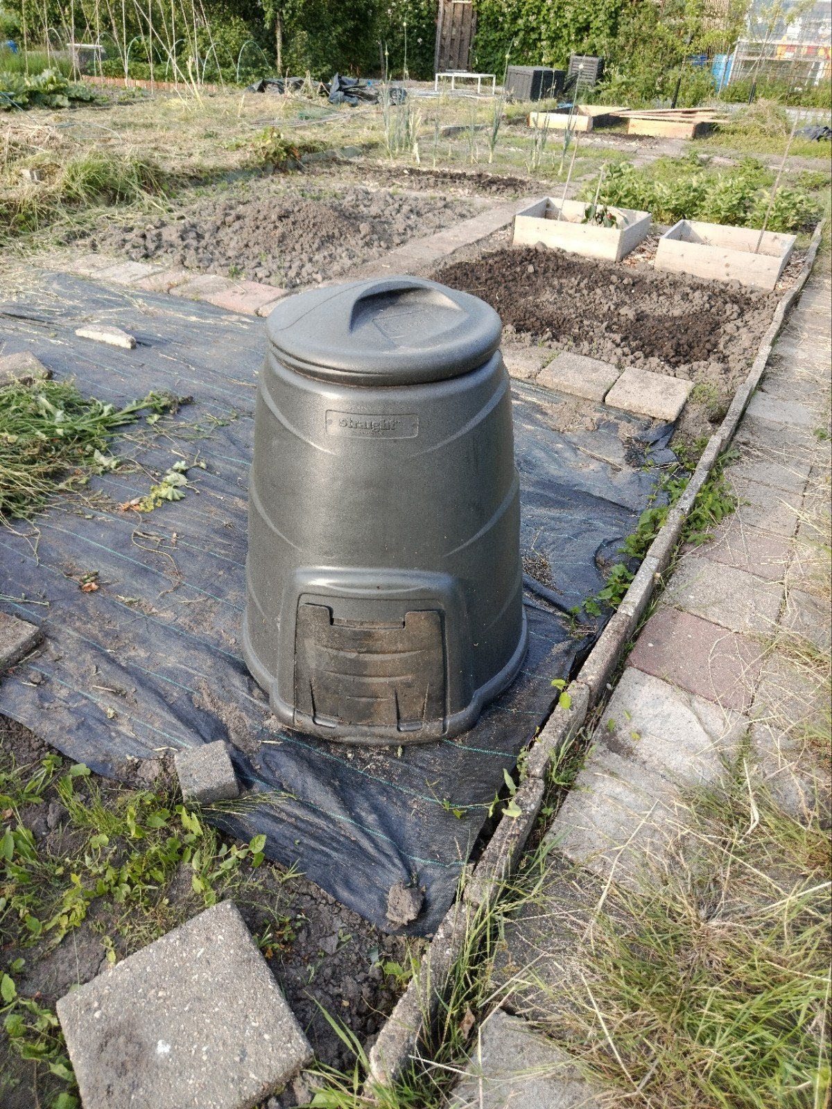 Compostbak - nooit gebruikt op moestuin, Ophalen of Verzenden, Zo goed als nieuw