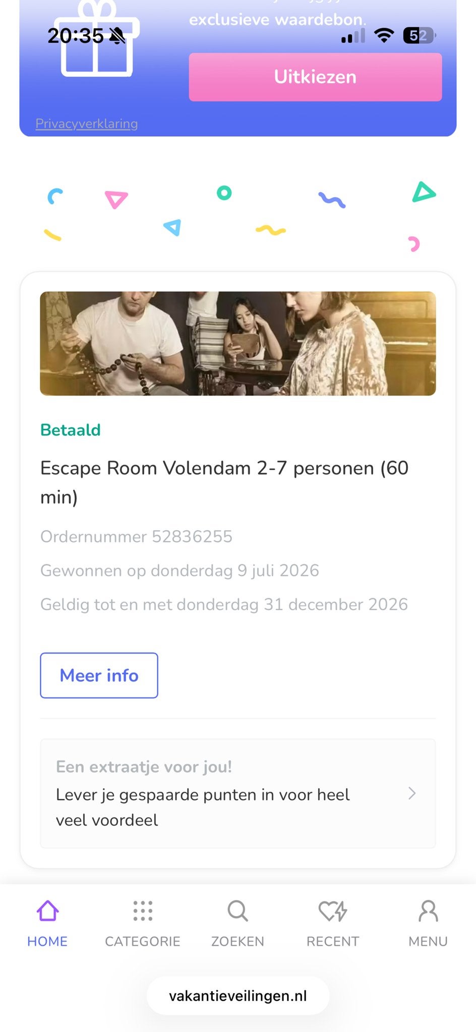Escaperoom kortingsbon, Twee personen, Ticket of Toegangskaart