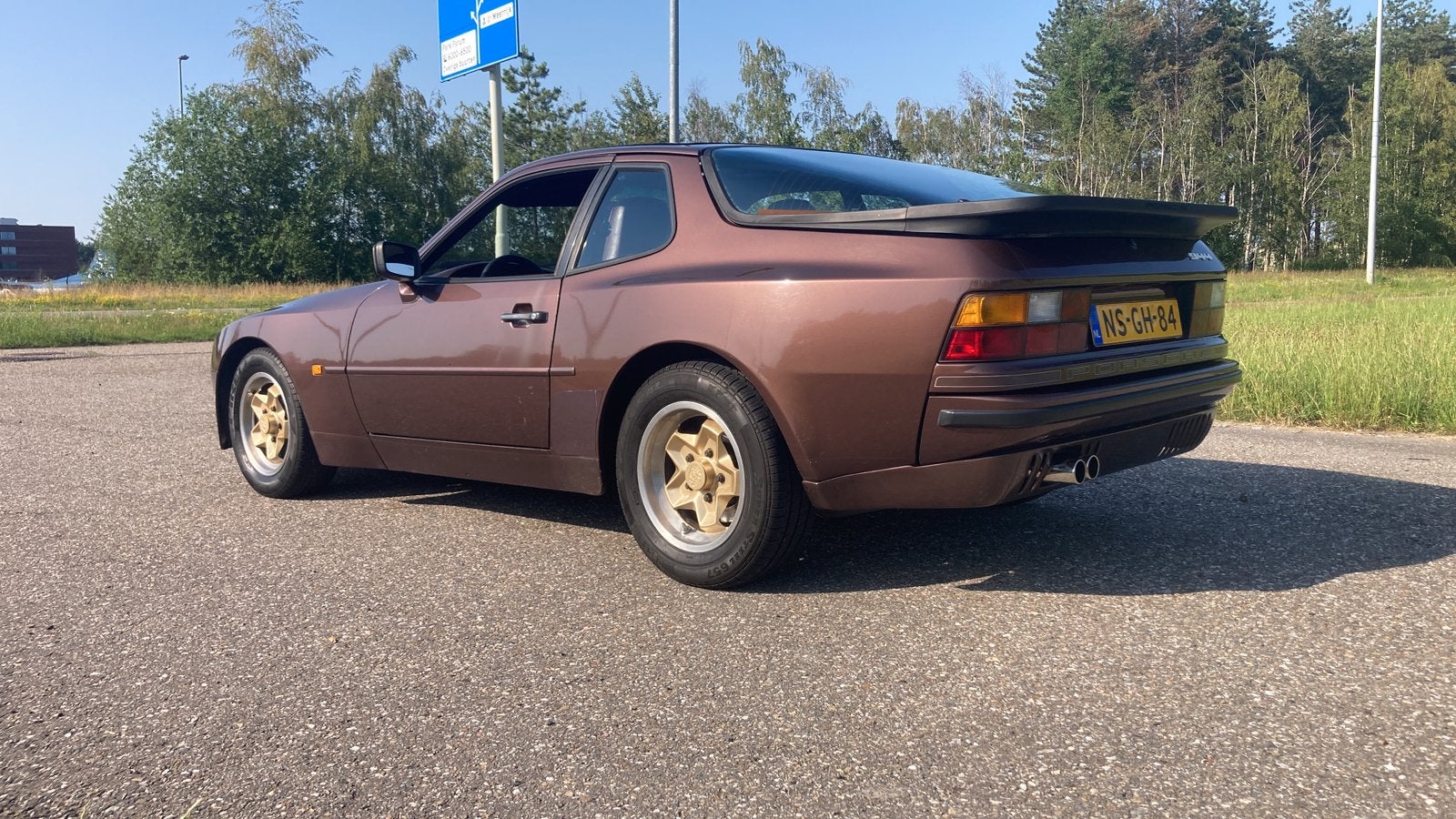 Porsche 944 2.5 Coupe 1985 Bruin, Auto's, Achterwielaandrijving, 4 cilinders, 163 pk, 1200 kg