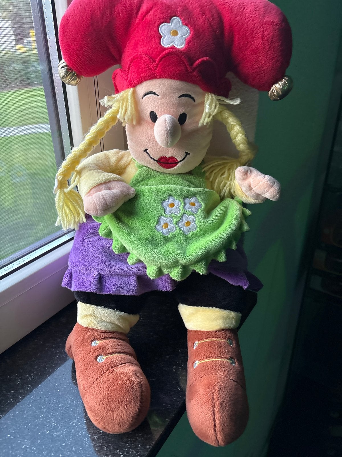 Efteling Pardoes knuffelpop - Zo goed als nieuw, Overige merken, Overige typen, Ophalen of Verzenden, Rood