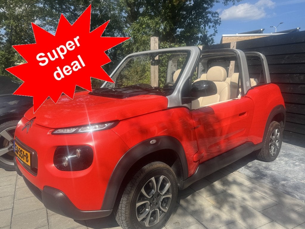 Citroën E-Mehari 30kWh CABRIO, UNIEK (bj 2017, automaat), Auto's, Citroën, Gebruikt, Overige modellen, Overige kleuren, 4 stoelen