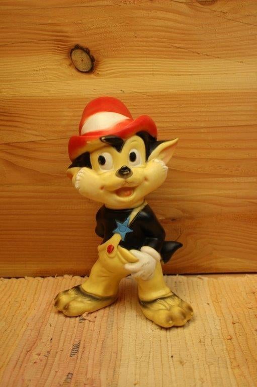 Vintage Pieper pieppop Wolfje, Verzamelen, Disney, Ophalen of Verzenden, Overige figuren, Gebruikt, Beeldje of Figuurtje