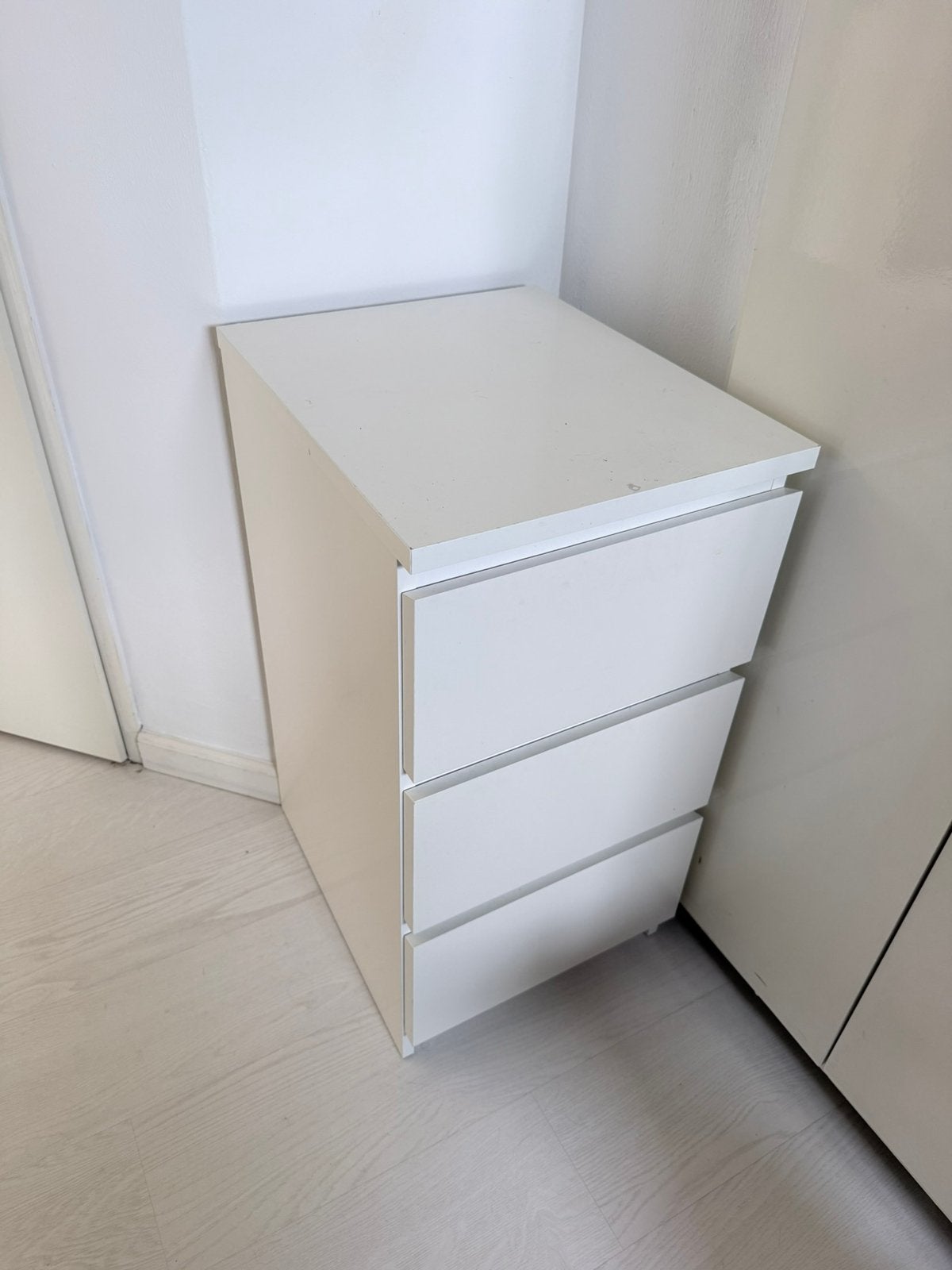 Malm 3 lades wit, Ophalen, Gebruikt, 50 tot 100 cm, Minder dan 100 cm