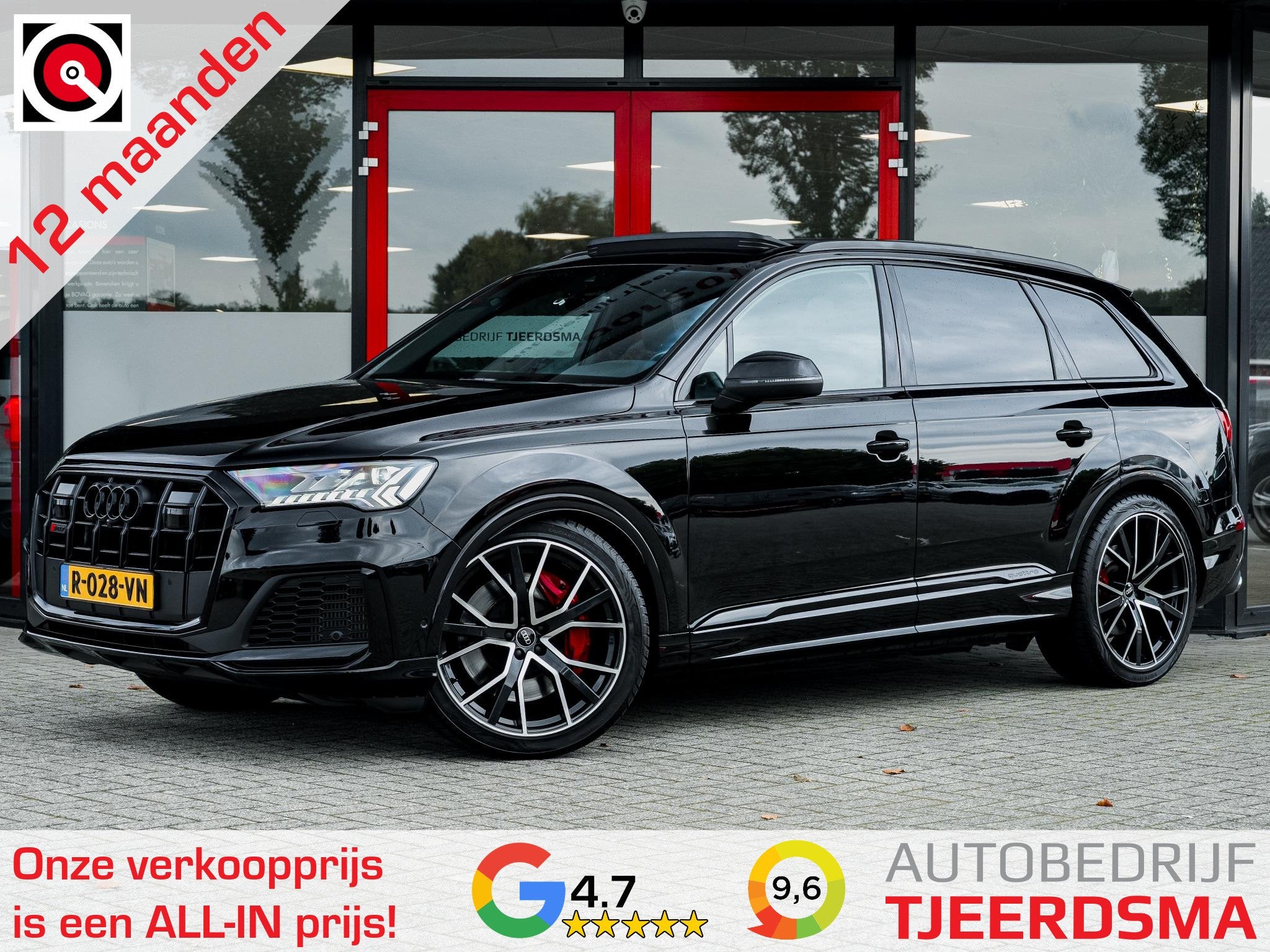 Audi Q7 4.0 TFSI SQ7 quattro 7p | Luchtvering | 7pers. | Vir, Auto's, Automaat, 12 maanden, 2240 kg, Gebruikt