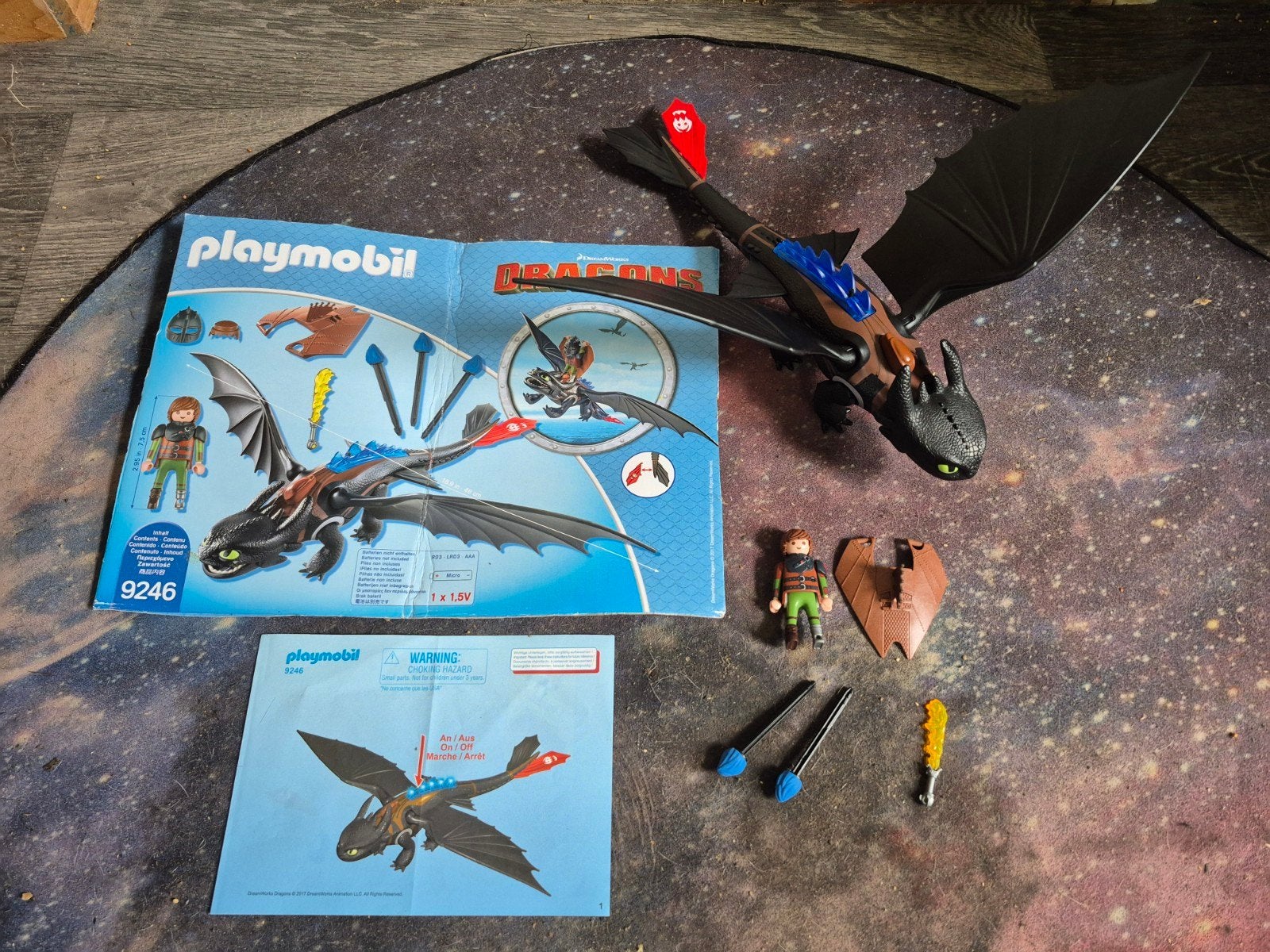 Playmobil Dragons 9246 Hikkie en Tandloos, Ophalen of Verzenden, Zo goed als nieuw, Jongen of Meisje
