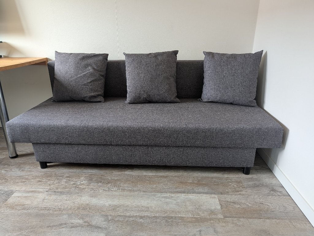 Ikea slaapbank, Huis en Inrichting, Slaapkamer | Slaapbanken, Ophalen, Gebruikt, 190 cm of minder, Grijs