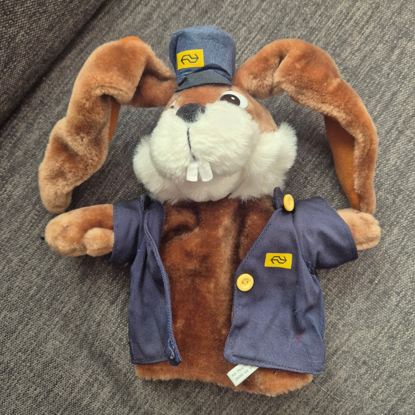 NS Railrunner Konijn Knuffel - Uniek en Zeldzaam, Kinderen en Baby's, Speelgoed | Knuffels en Pluche, Overige merken, Konijn, Ophalen of Verzenden