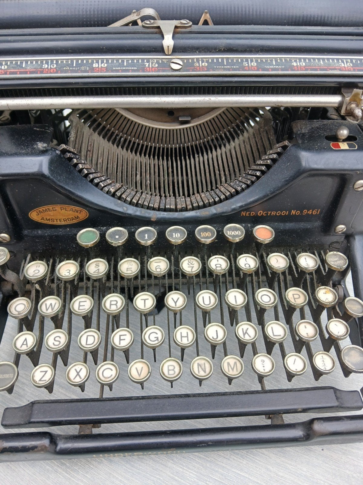 Underwood typemaschine antiek, Antiek en Kunst, Antiek | Kantoor en Zakelijk, Ophalen