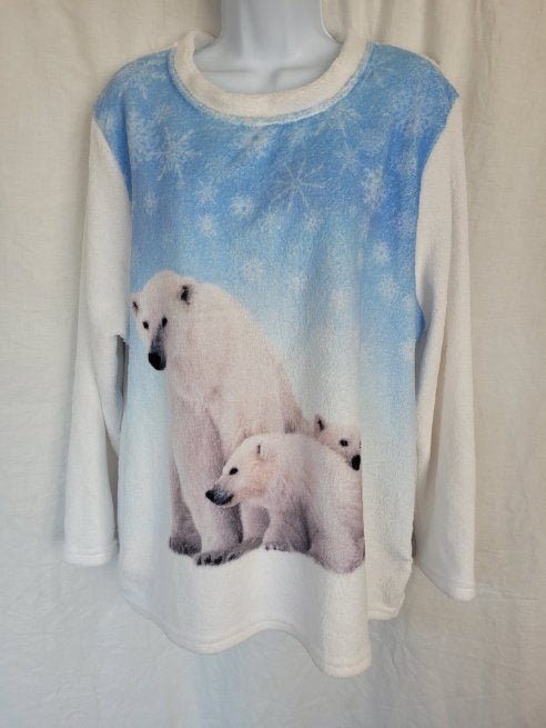 Zachte fleece trui met ijsbeer mt XL merk Love to Lounge, ., Wit, Maat 46/48 (XL) of groter, Ophalen of Verzenden