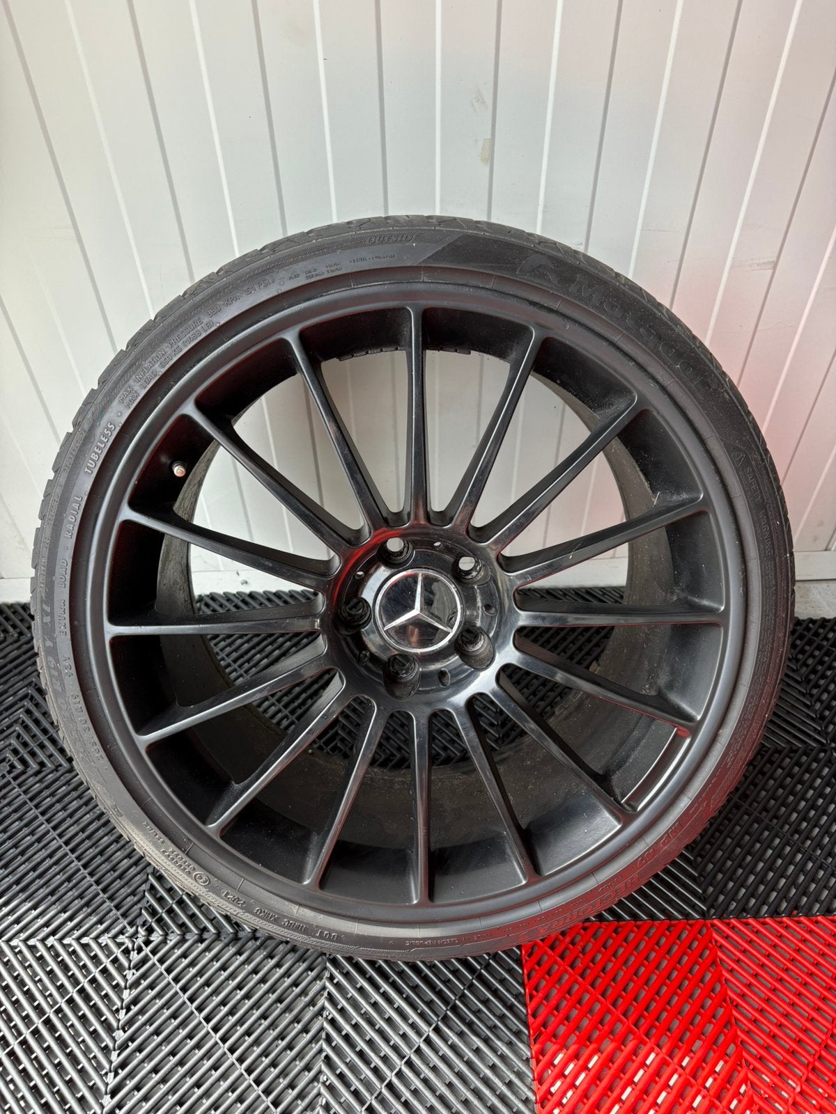 19 inch mercedes AMG velgen 5x112 breedset, Velg(en), 235 mm, Zomerbanden, Ophalen