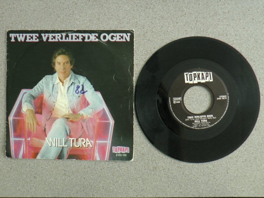 Will Tura - Twee verliefde ogen VINYL SINGLE, Gebruikt, 7 inch, Nederlandstalig, Fotohoes