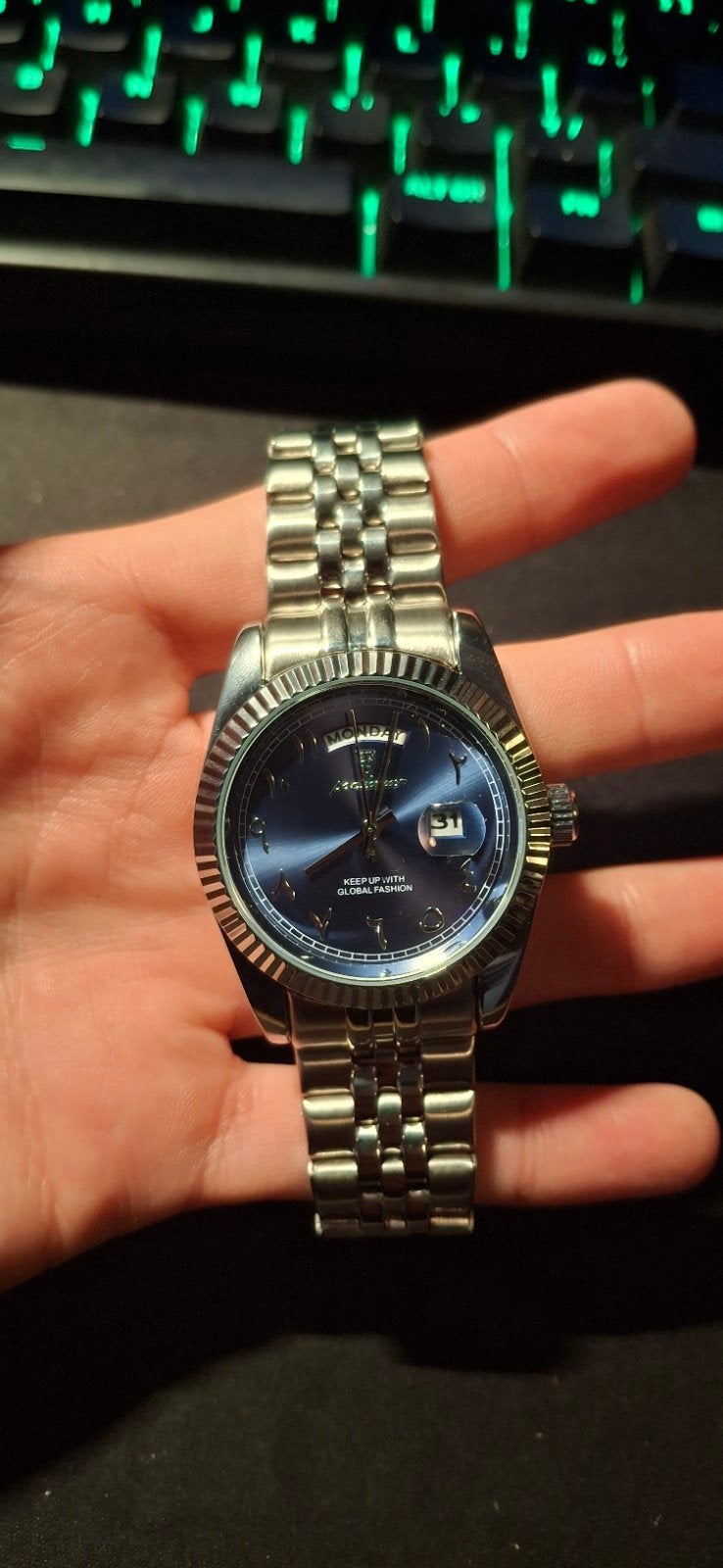 poedagar horloge! GLOEDNIEUW, Nieuw, Ophalen of Verzenden, Waterdicht, Android