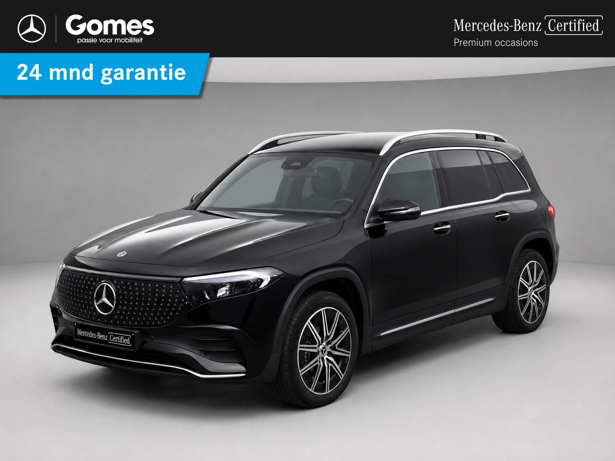 Mercedes-Benz EQB 250+ AMG | Panoramadak | Dodehoekassistent, 15 min, 2005 kg, Zwart, Origineel Nederlands