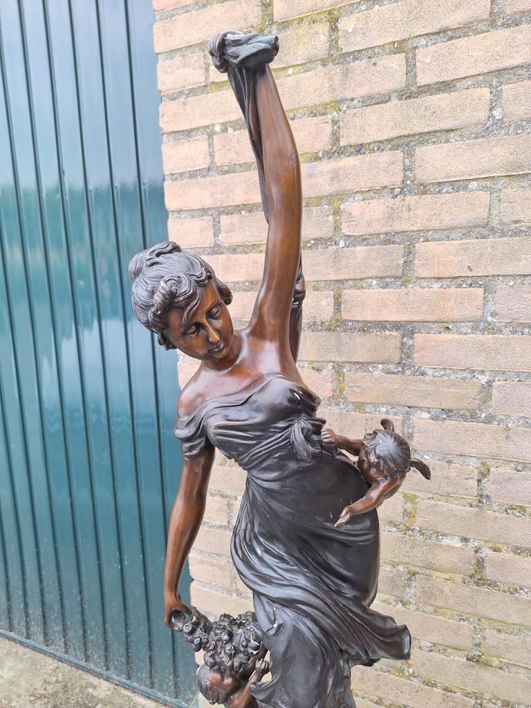 84 cm bronzen beeld, Antiek en Kunst, Kunst | Beelden en Houtsnijwerken, Ophalen