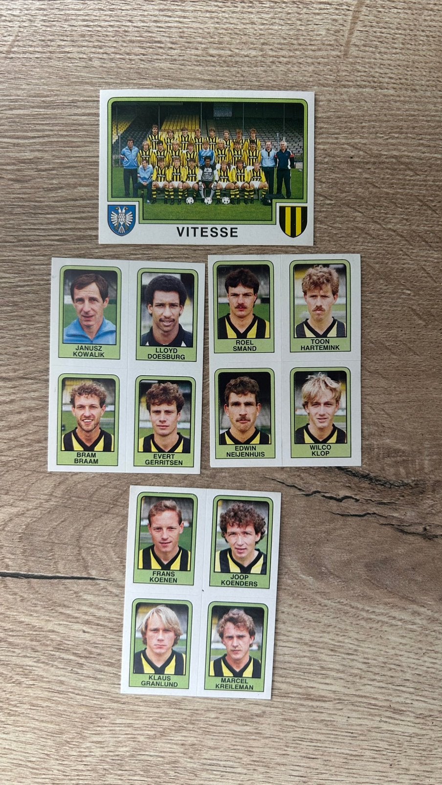 Panini Voetbal 86 plaatjes Vitesse 4x, Verzenden, Zo goed als nieuw, Meerdere plaatjes