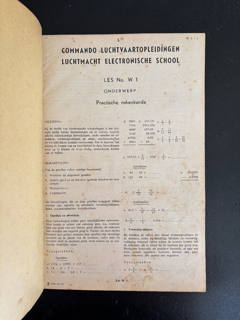 Commando Luchtvaartopleidingen, elektronische school - 1955, Ophalen of Verzenden, Luchtmacht, Nederland, Boek of Tijdschrift