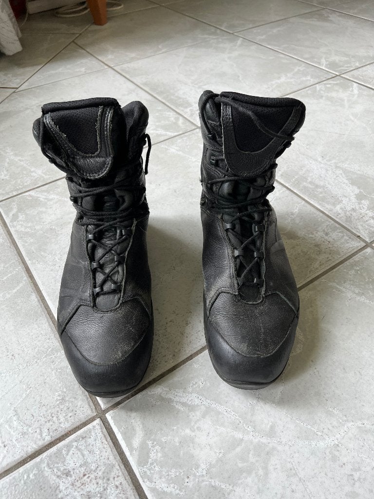 Gedragen paar HAIX Ranger wandelschoenen maat 45 heren bred, Verzenden, Gebruikt, Schoenen