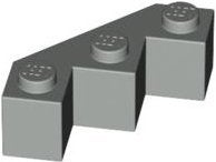 Lego Light Grijs Steen, Aangepast Facet 3 x 3 (2462), Gebruikt, Overige thema's, Lego, Ophalen of Verzenden