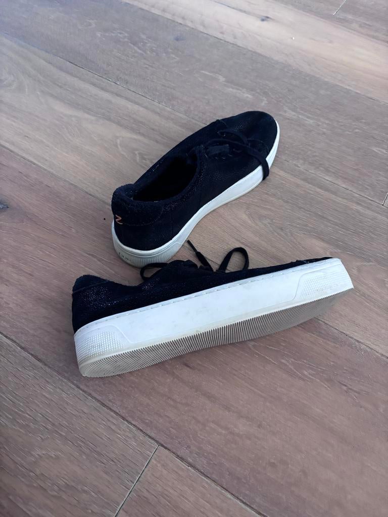 HUB Zwarte Sneakers Maat 39, Ophalen of Verzenden, Gedragen, Zwart, Sneakers of Gympen