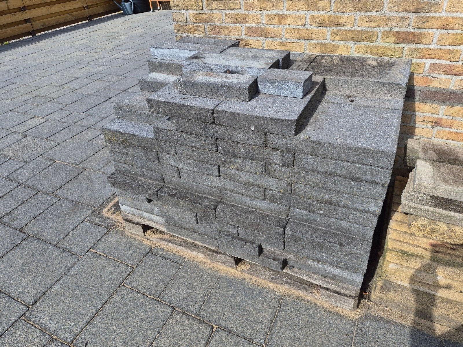 Grijsblauwe terrastegels 40x30 cm, ca. 12 m², Ophalen, Beton, 10 m² of meer, Terrastegels