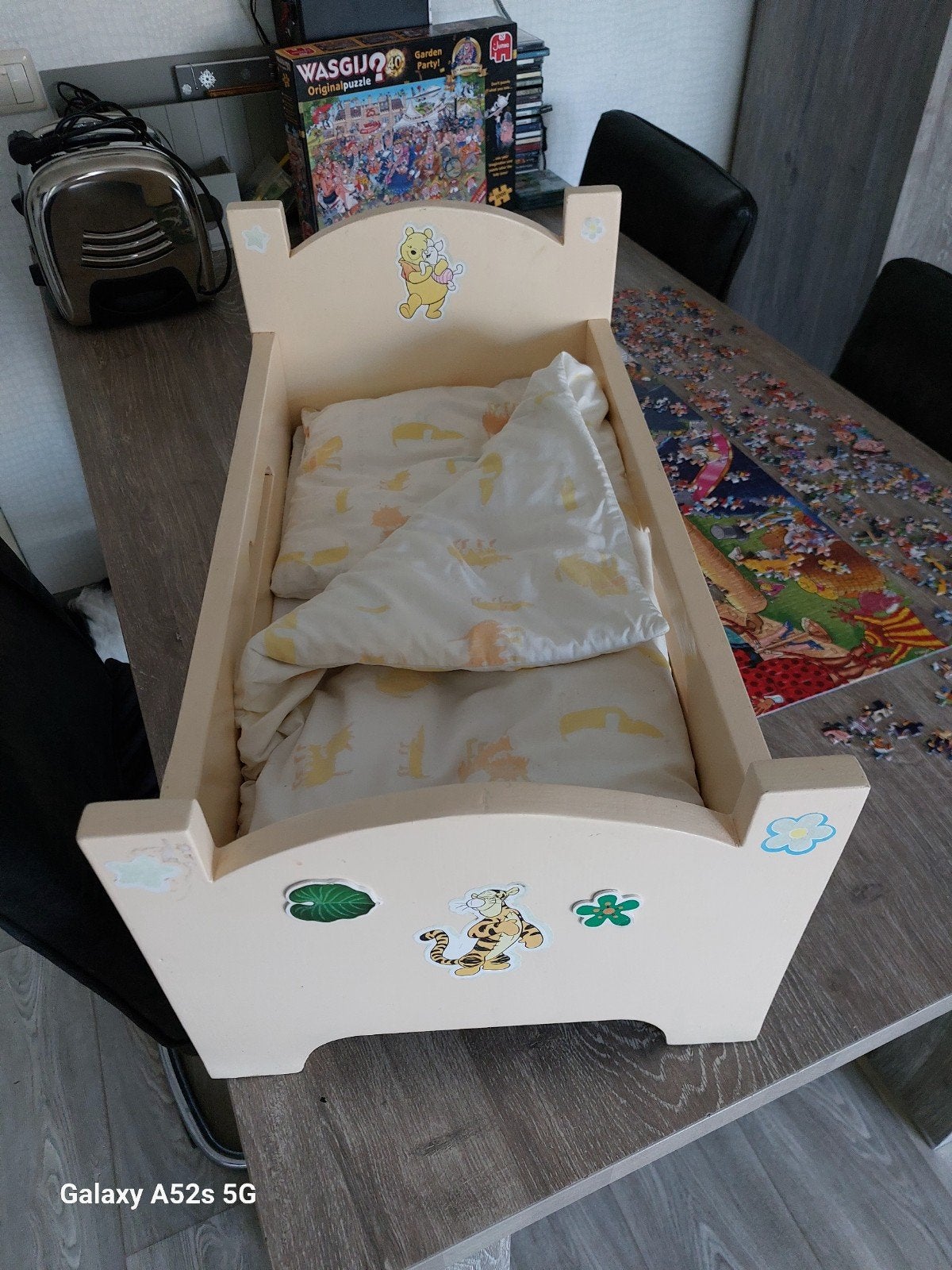 houten  poppen bedje., Ophalen, Minder dan 140 cm, Minder dan 70 cm
