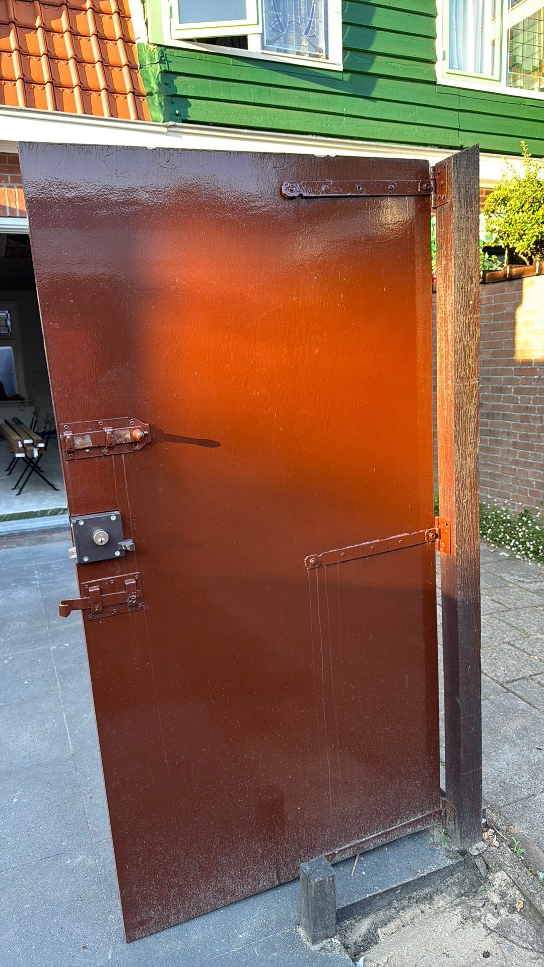 Poortdeur - Gratis, Ophalen, Gebruikt, Buitendeur, Minder dan 200 cm