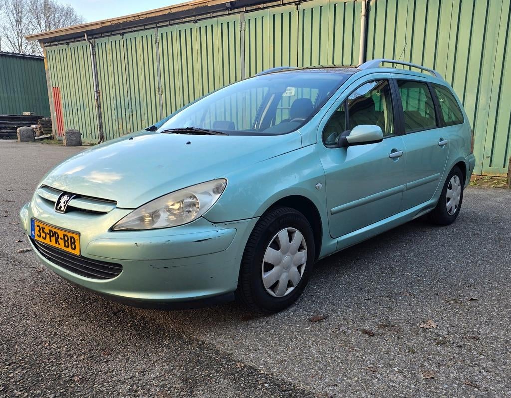 Peugeot 307 1.6 16V SW 2004 Groen NAP, Auto's, 4 cilinders, Origineel Nederlands, 108 pk, 695 kg