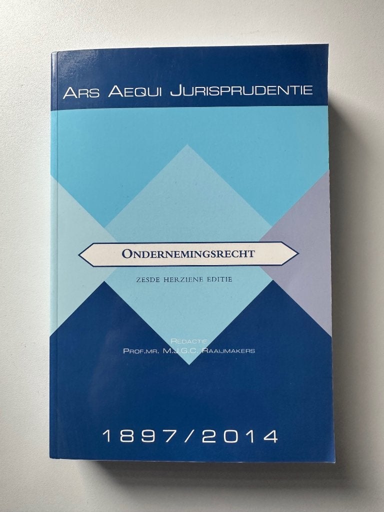 Ondernemingsrecht  - Ars Aequi Jurisprudentie, Ophalen of Verzenden, Zo goed als nieuw, Sociale wetenschap