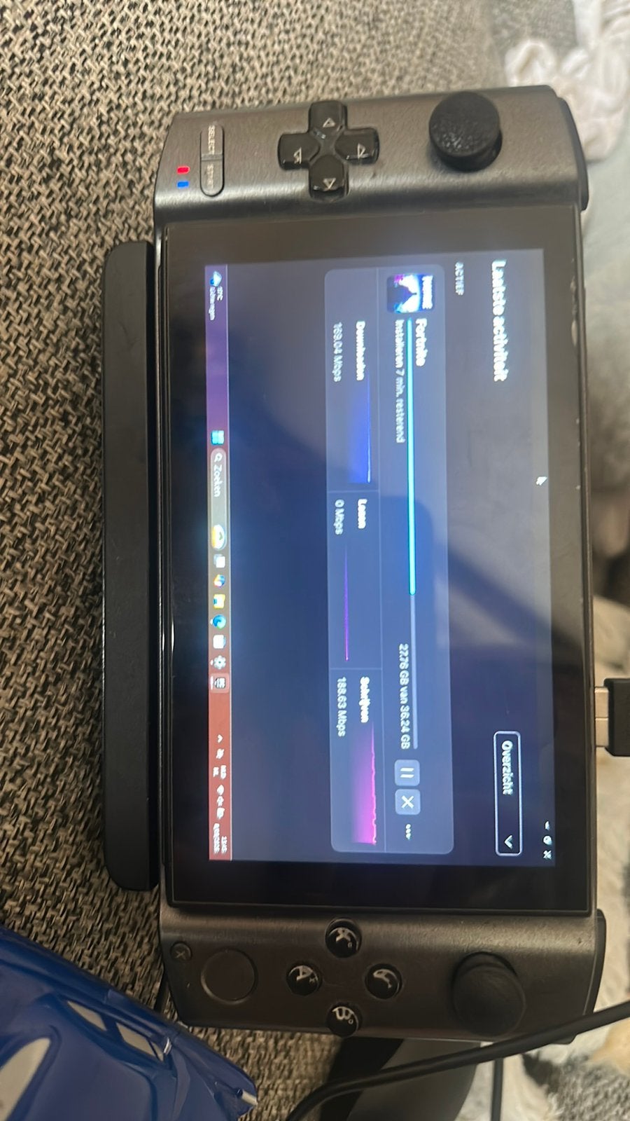 Gpd win 3 handheld gaming pc - driftstick, Ophalen, Gebruikt