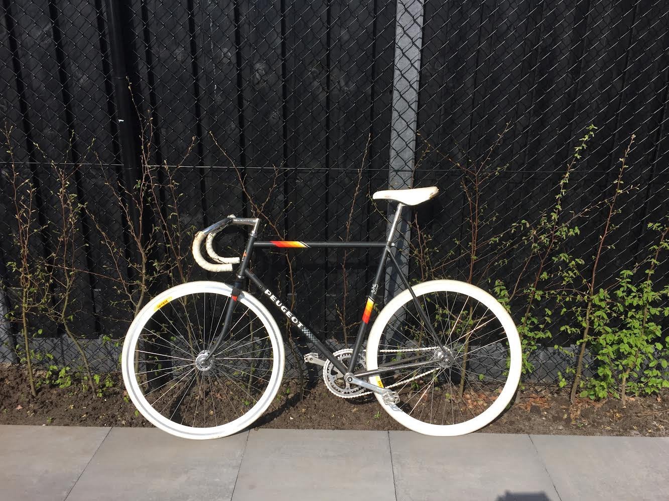 Peugeot Ventoux racefiets, gefixed/ single speed, 58cm (C-T), Gebruikt, Staal, Heren, 57 tot 61 cm