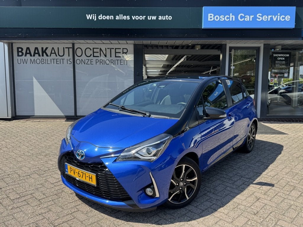 Toyota Yaris 1.5 Hybrid Bi-Tone | Camera | Climate, Auto's, 12 maanden, Euro 6, 4 cilinders, Blauw