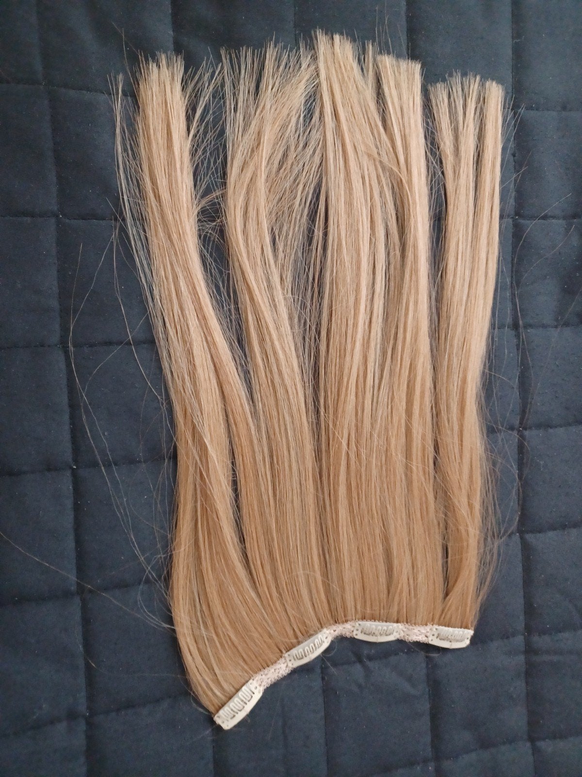 Blonde Haarverlenging Clip-in - 40 cm, Ophalen of Verzenden, Nieuw, Pruik of Haarverlenging