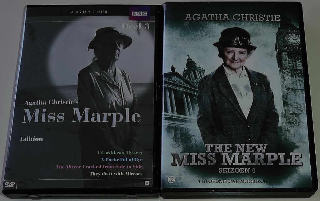 TV-Serie *** MISS MARPLE *** 2 stuks, Engels, Nederlands, Ophalen of Verzenden, Zo goed als nieuw