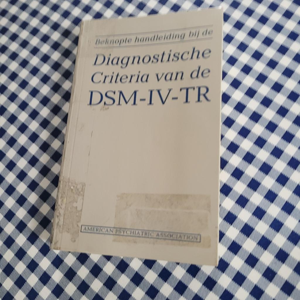 DSM-IV-TR Beknopte handleiding Diagnostische Criteria, American Psychiatric Association, Zo goed als nieuw, Gamma, HBO